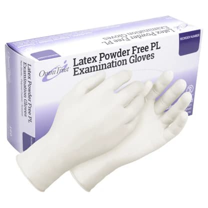 Latex Examination Gloves med