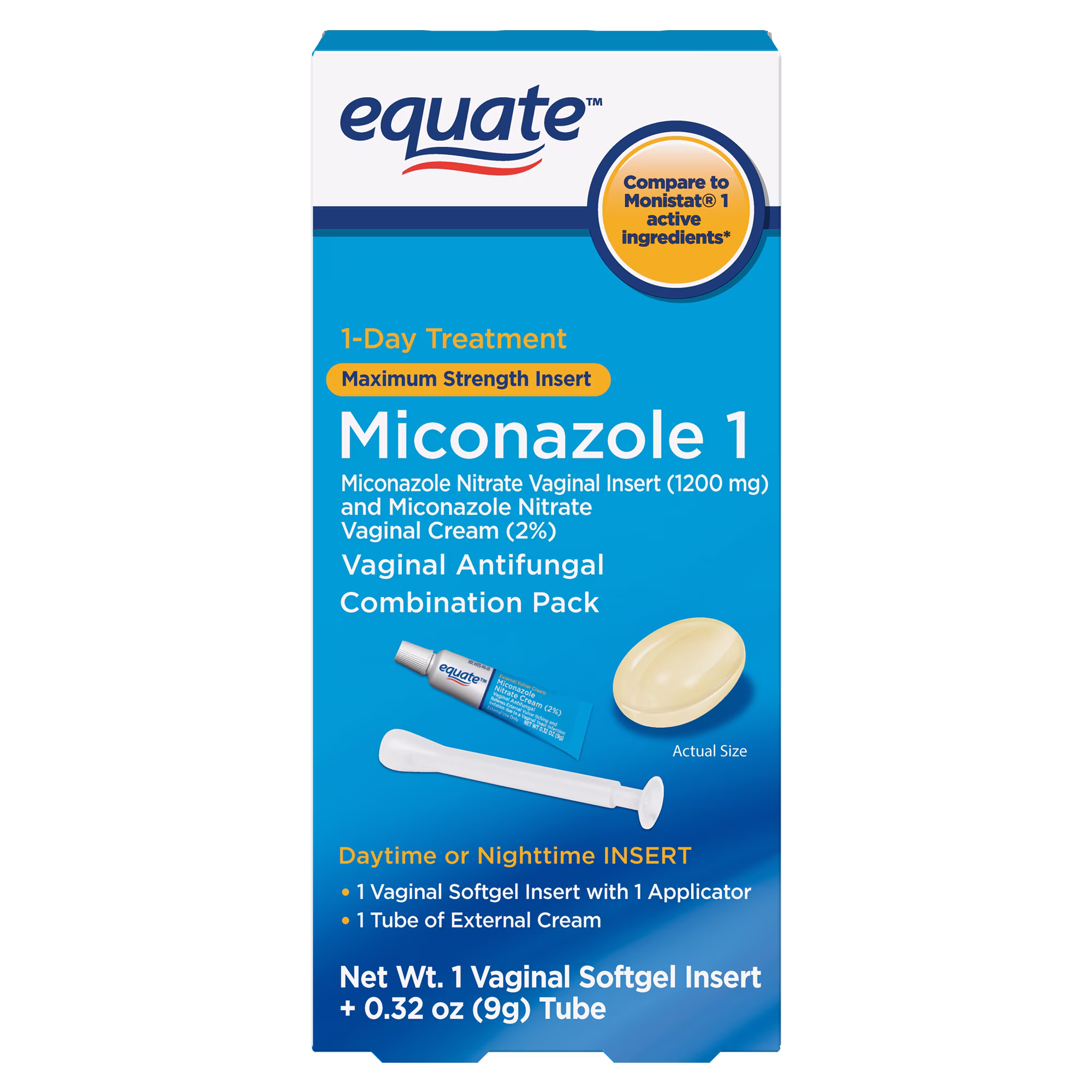Equate Miconazole 1 Day Treatment