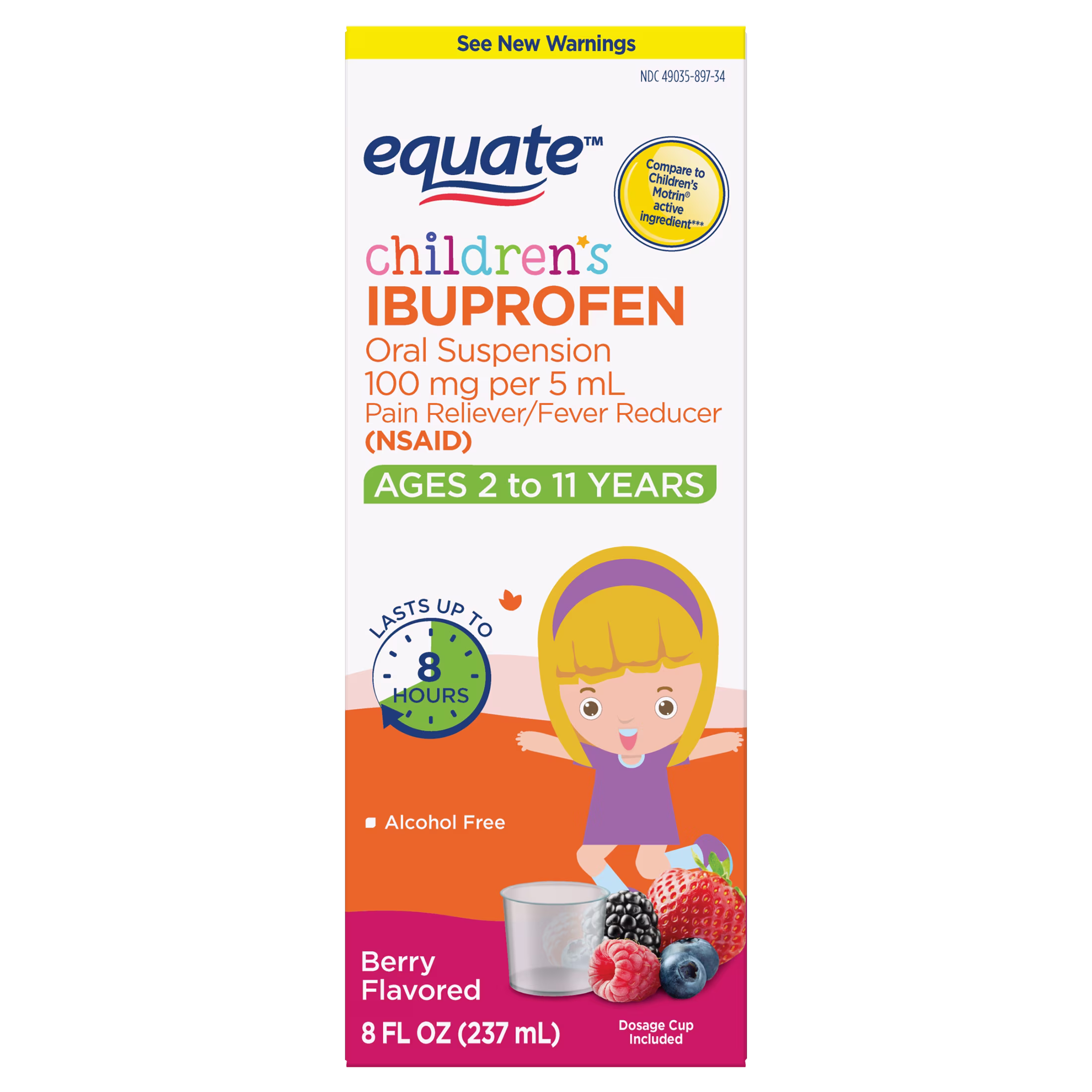 Equate Children's Ibuprofen.