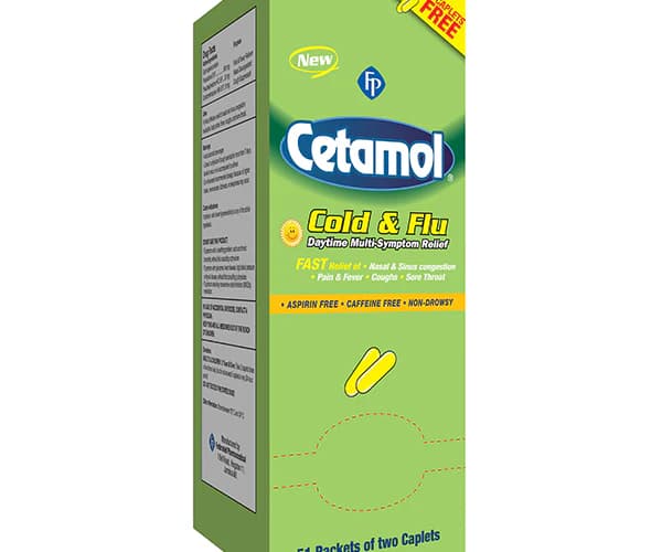 Cetamol cold+flu d/time